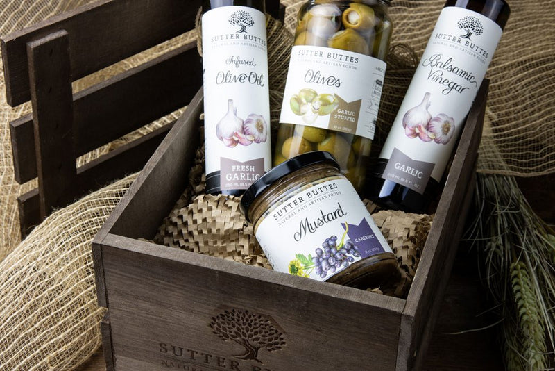 California Fresh Harvest Garlic Gift Crate